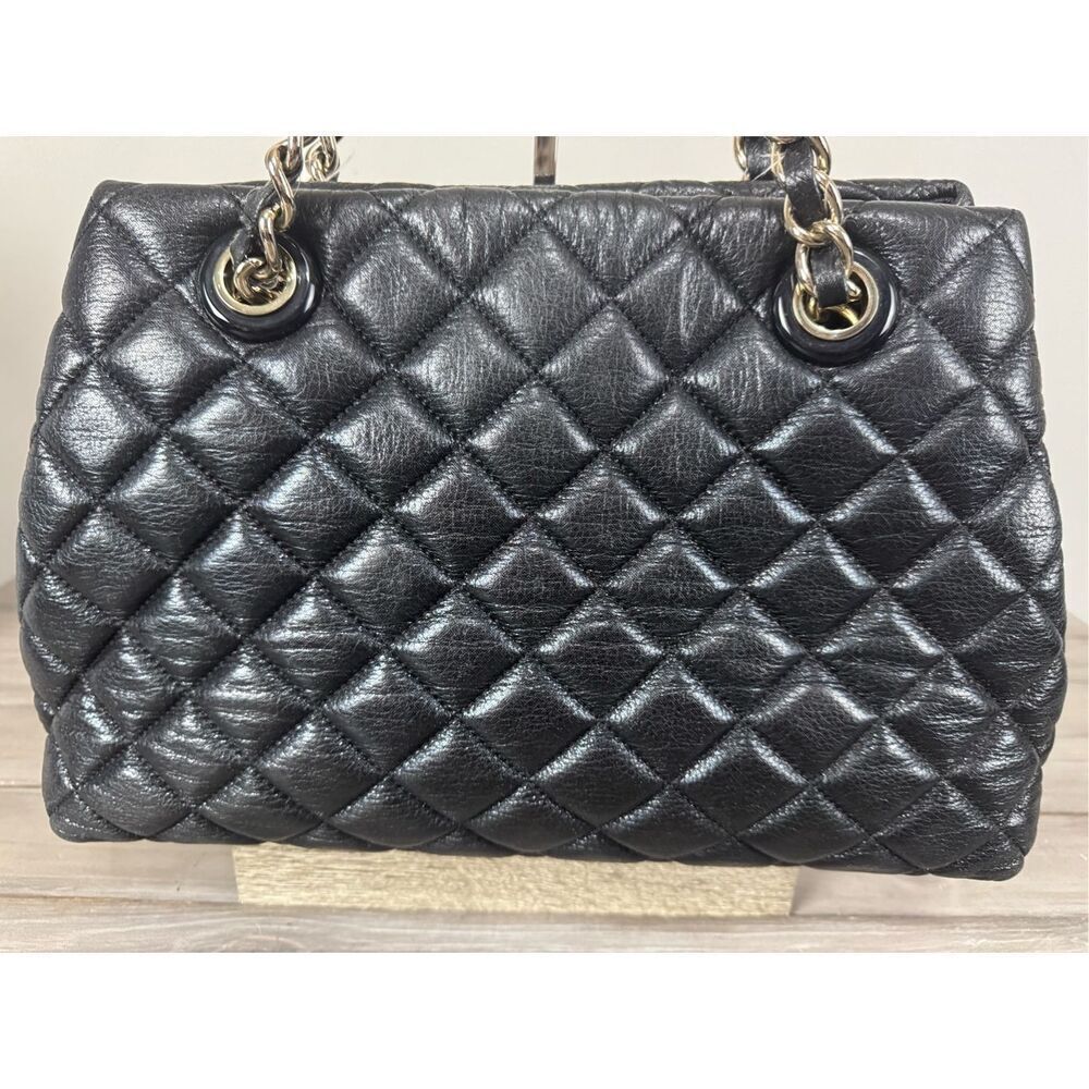 Classic Kate Spade Gold Coast Black MaryAnne Quilted Tote Bag‎ - Picture 7 of 13